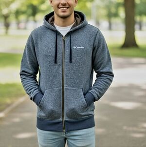 Columbia Men's Hart Mountain. Full Zip Hoodie. Casual, Pull Over. Small